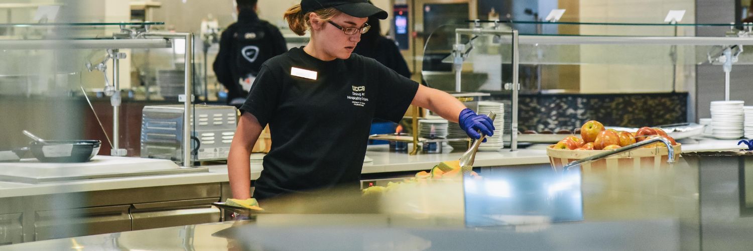 Woman working in the Fork